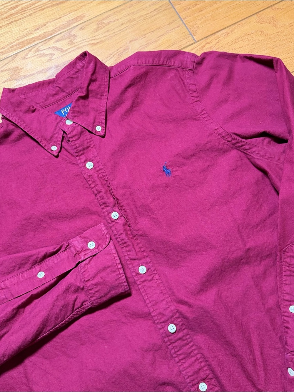 Polo by Ralph Lauren Men's Button-Down Shirt in Berry